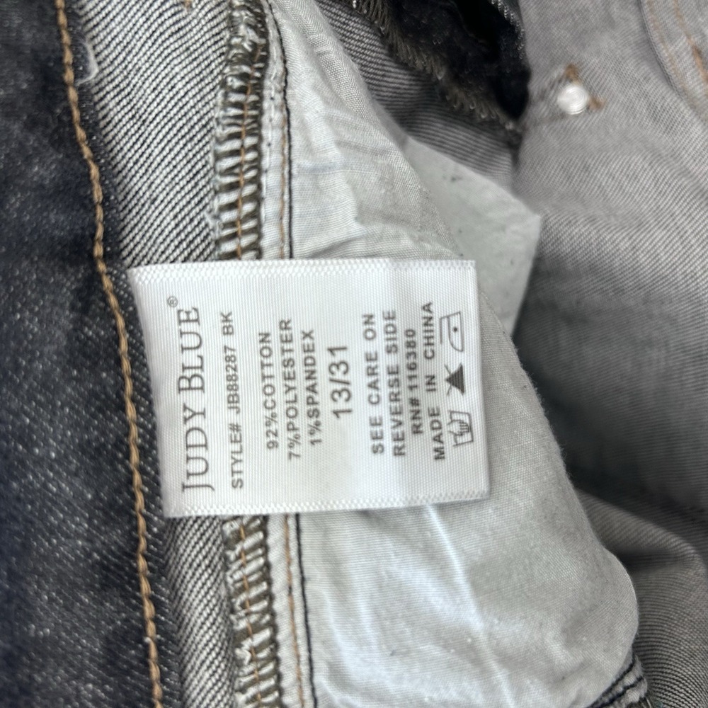 JUDY BLUE size 13/31 CHARCOAL GRAY HIGH RISE SKINNY FIT DENIM JEANS *J192 - Picture 5 of 5